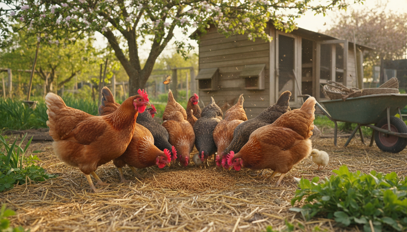 découvrez comment l'ajout de cet aliment en avril a permis à mes poules de doubler leur production d'œufs, améliorant ainsi leur santé et leur rendement.