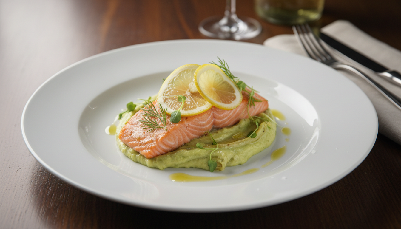 découvrez nos astuces pour réussir une fondue de poireaux fondante accompagnée d'un pavé de saumon délicatement nacré grâce à une cuisson douce et savoureuse.
