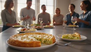 découvrez l'histoire d'une soirée inoubliable où j'ai retiré la pâte de ma quiche poireaux-chèvre, et comment cette version originale a conquis tous les convives.