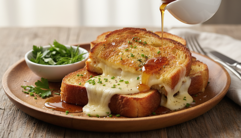 découvrez notre recette gourmande de pain perdu au fromage, un délice fondant qui réveillera vos papilles à chaque bouchée.