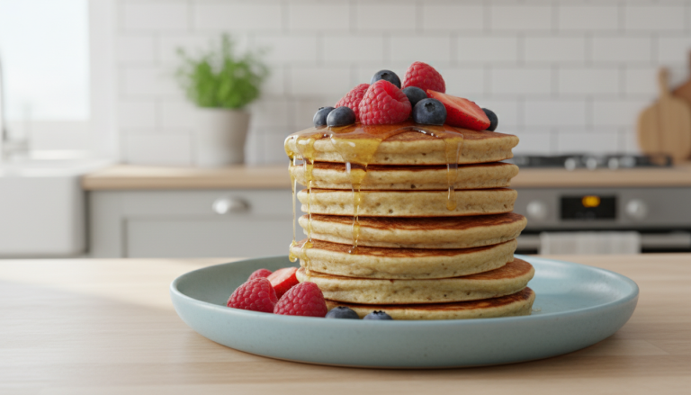 découvrez la recette facile des pancakes légers et gourmands, parfaits pour un petit-déjeuner sain et savoureux qui ravira toute la famille.