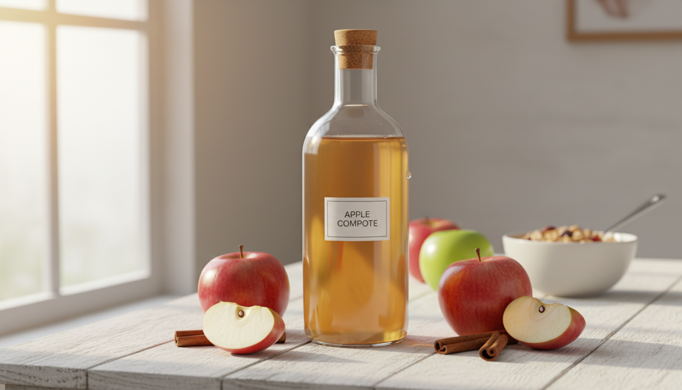 découvrez une recette santé facile et rapide pour une compote de pommes légère à boire, idéale pour une collation gourmande et saine.