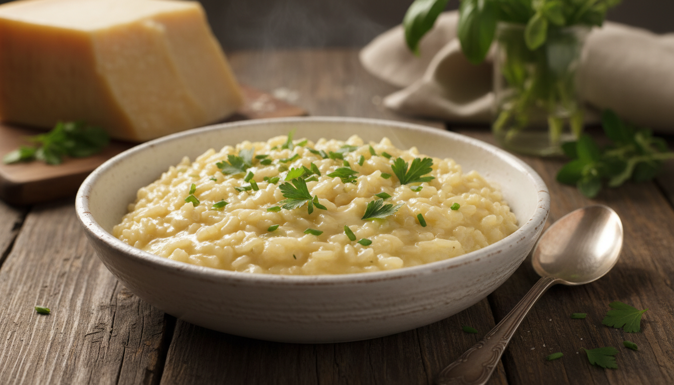 découvrez notre recette de risotto fondant au fromage frais, une délicieuse préparation crémeuse et gourmande, parfaite pour un repas réconfortant et savoureux.
