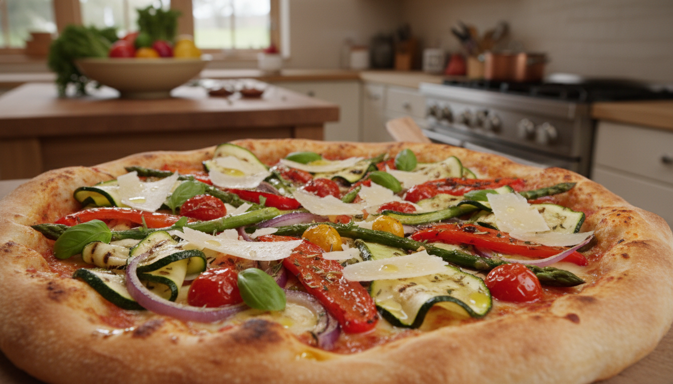 découvrez une recette gourmande et colorée de pizza aux légumes marinés, sublimée par le parmigiano reggiano pour une explosion de saveurs authentiques.