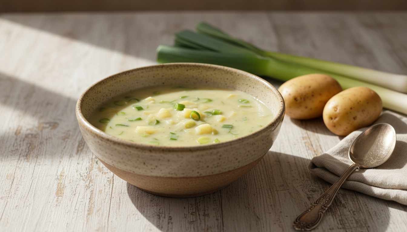 découvrez notre recette de soupe légère aux poireaux et pommes de terre, une préparation saine et savoureuse idéale pour un repas équilibré et réconfortant.
