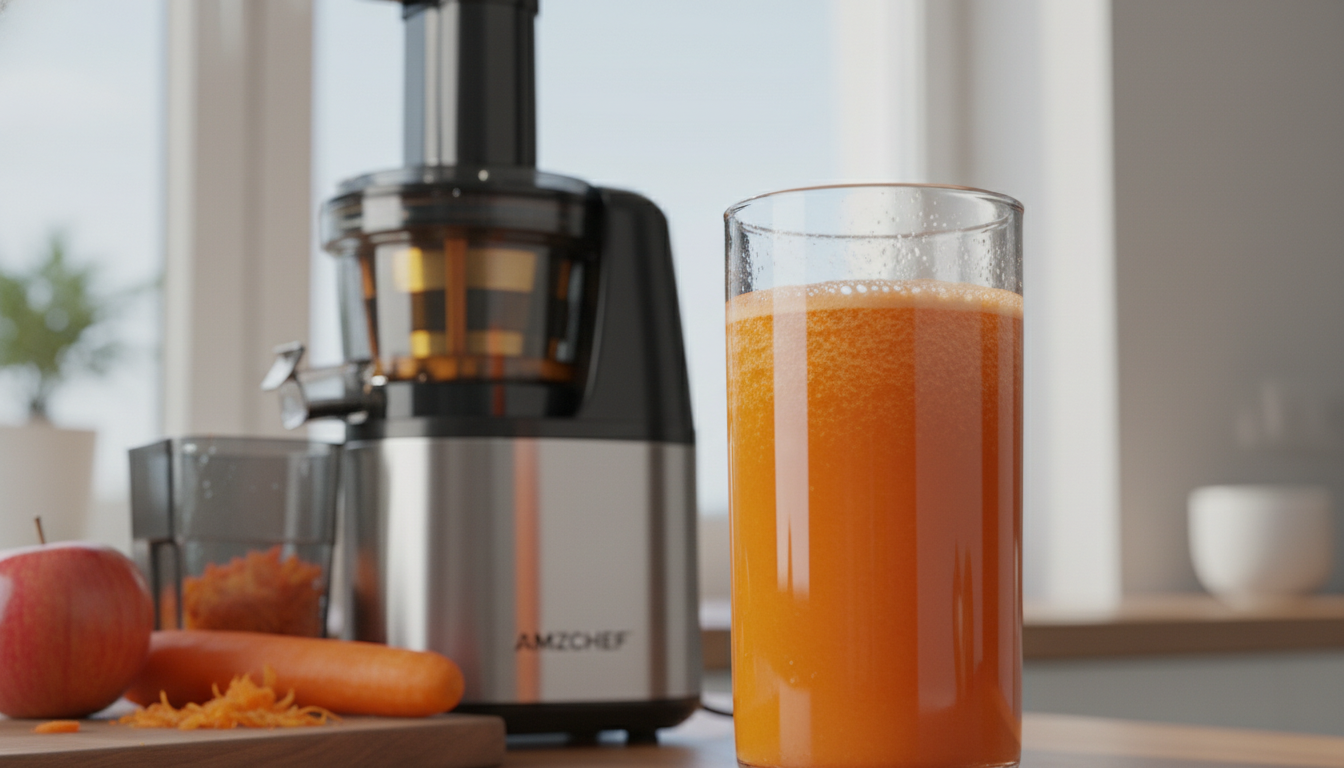 découvrez notre test complet de l'extracteur de jus amzchef, analysant sa performance, son efficacité à froid et ses avantages pour une alimentation saine.