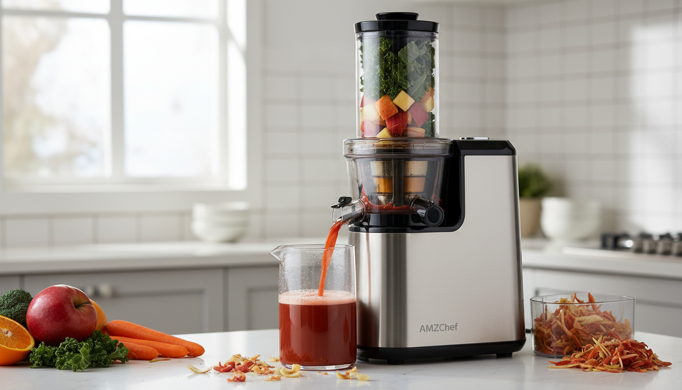 découvrez notre test complet de l'extracteur de jus amzchef, évaluant sa performance et son efficacité à froid pour des jus frais et nutritifs toute l'année.