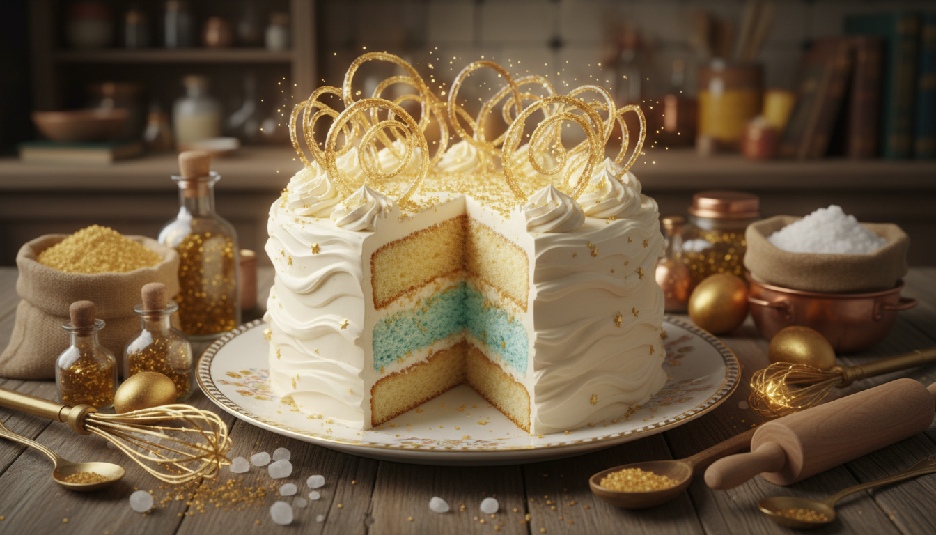 découvrez un miracle gourmand avec une seule pâte versée qui crée trois couches délicieuses de gâteau à la vanille, parfaites pour émerveiller vos papilles dès la sortie du four.