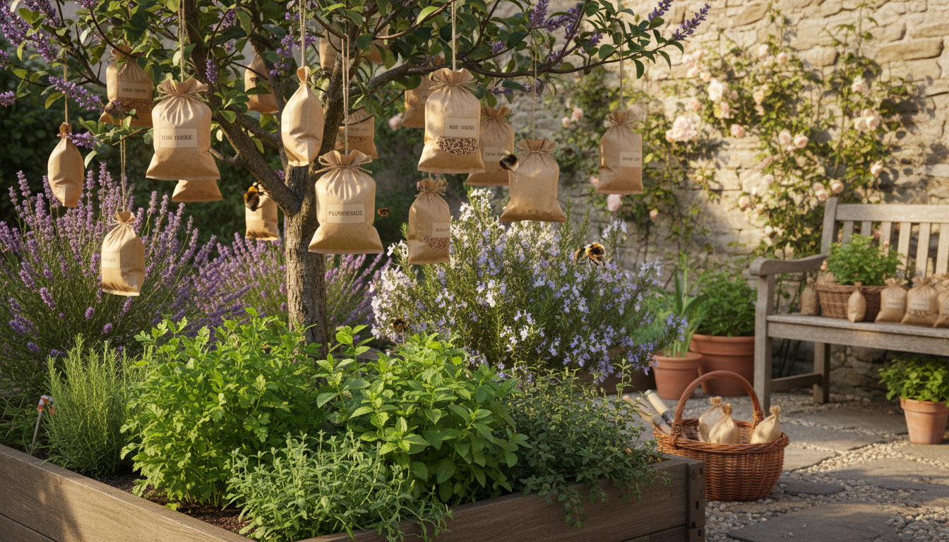 découvrez comment un simple sac en papier kraft suspendu à une branche peut être votre solution naturelle et efficace pour éloigner les frelons asiatiques tout l'été.