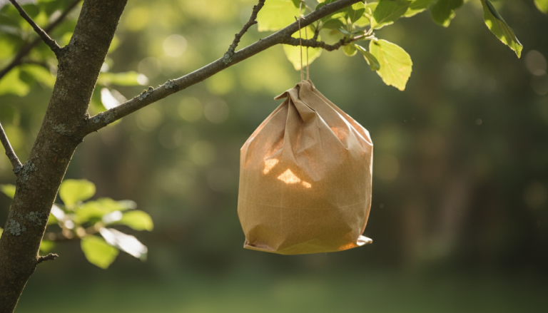 découvrez comment un simple sac en papier kraft suspendu à une branche peut devenir votre allié naturel et efficace pour éloigner les frelons asiatiques tout l'été.