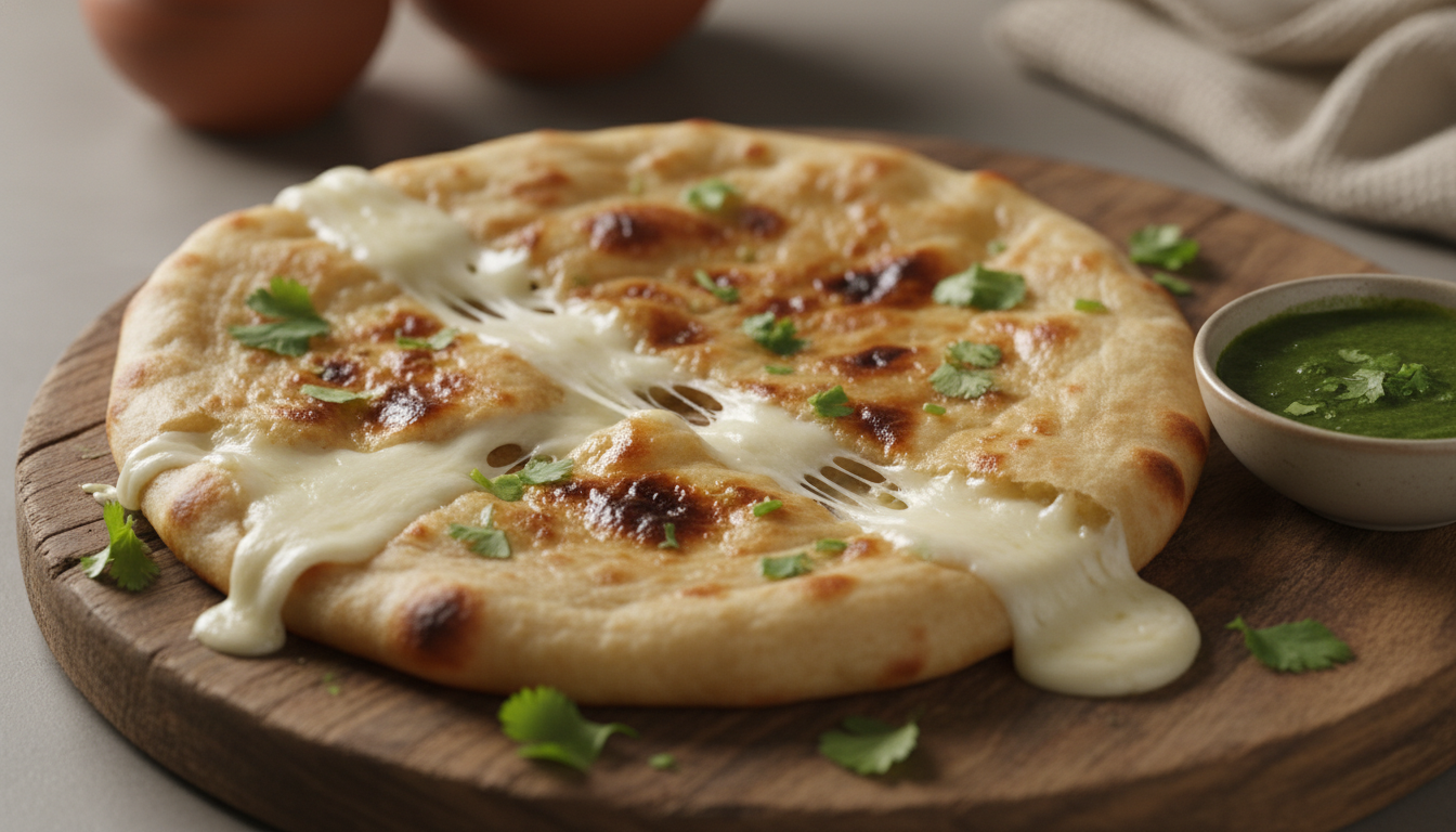 découvrez notre recette facile du cheese naan, un pain au fromage maison moelleux et savoureux, parfait pour accompagner vos plats ou à déguster seul.