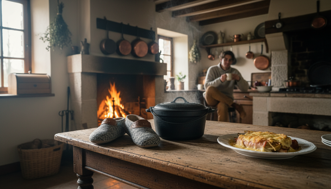 découvrez pourquoi les jeunes redécouvrent les plaisirs d'antan avec les cocottes en fonte, les charentaises et les endives au jambon, symboles d'une cuisine et d'un art de vivre authentiques.