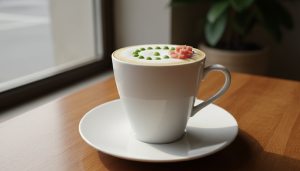 découvrez une recette originale et raffinée de cappuccino léger aux petits pois et jambon, alliant douceur et saveurs salées pour une délicatesse en tasse unique.