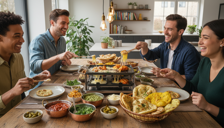 découvrez notre recette de délice de raclette au poulet façon indienne, une préparation épicée et savoureuse qui marie tradition et exotisme pour un repas convivial et gourmand.