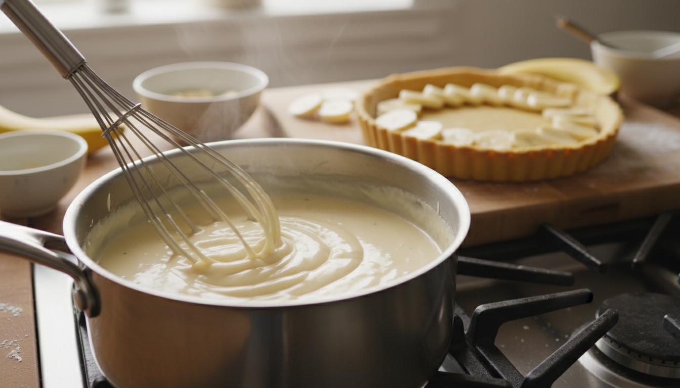 découvrez notre recette simple et rapide pour une tarte crémeuse à la banane, un délice léger parfait pour toutes les occasions.