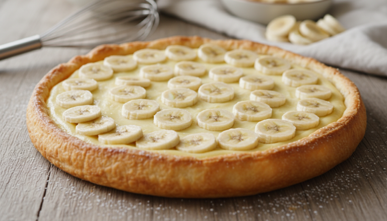 découvrez notre recette simple et rapide pour une tarte crémeuse à la banane, un délice léger parfait pour toutes les occasions.