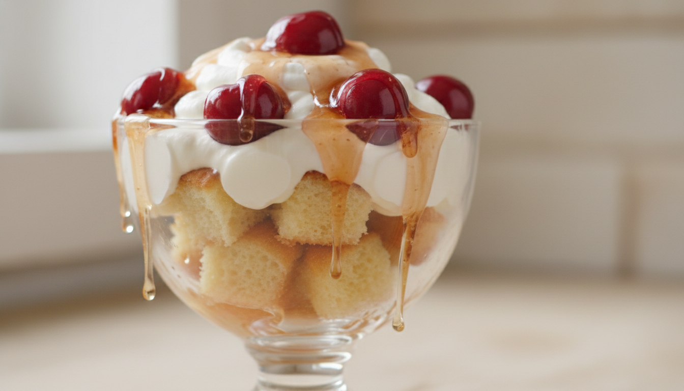 découvrez notre recette légère de trifle aux cerises enrobées d'un sirop délicat, un dessert frais et gourmand parfait pour toutes les occasions.