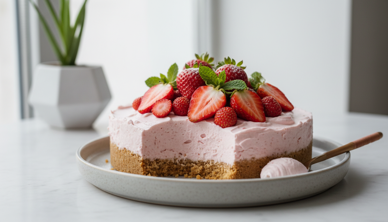 découvrez notre délicieuse recette de cheesecake gourmand aux fraises et fromage frais, facile à réaliser pour un dessert frais et savoureux qui séduira toute la famille.