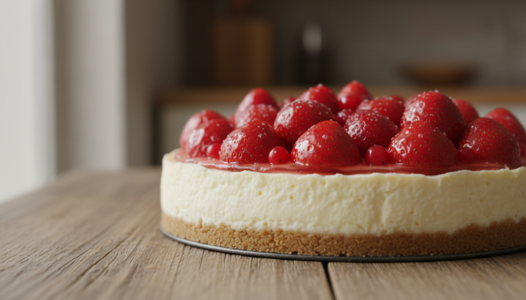 découvrez notre délicieuse recette de cheesecake gourmand aux fraises et fromage frais, un dessert facile à préparer et parfait pour toutes les occasions.