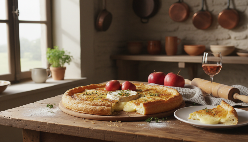 découvrez notre délicieuse tarte au camembert, un régal gourmand alliant saveurs crémeuses et pâte croustillante, parfaite pour toutes vos envies de douceur salée.