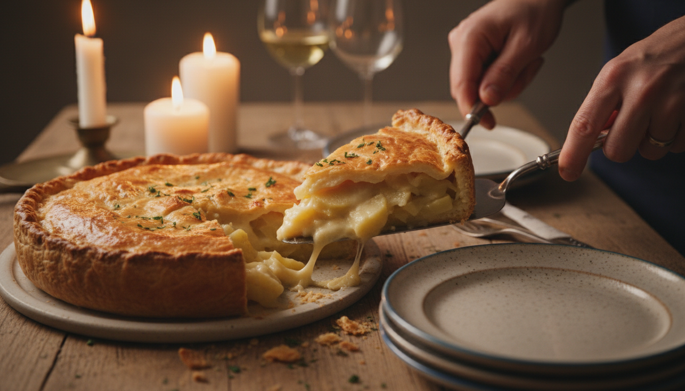 découvrez la recette incontournable de la tourte fondante aux pommes de terre et fromage, un plat délicieux et réconfortant à partager en famille.