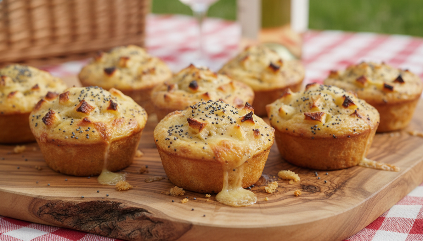 découvrez notre recette gourmande de mini-cakes au fromage, pommes croquantes et graines de pavot. un délice savoureux parfait pour toutes les occasions.