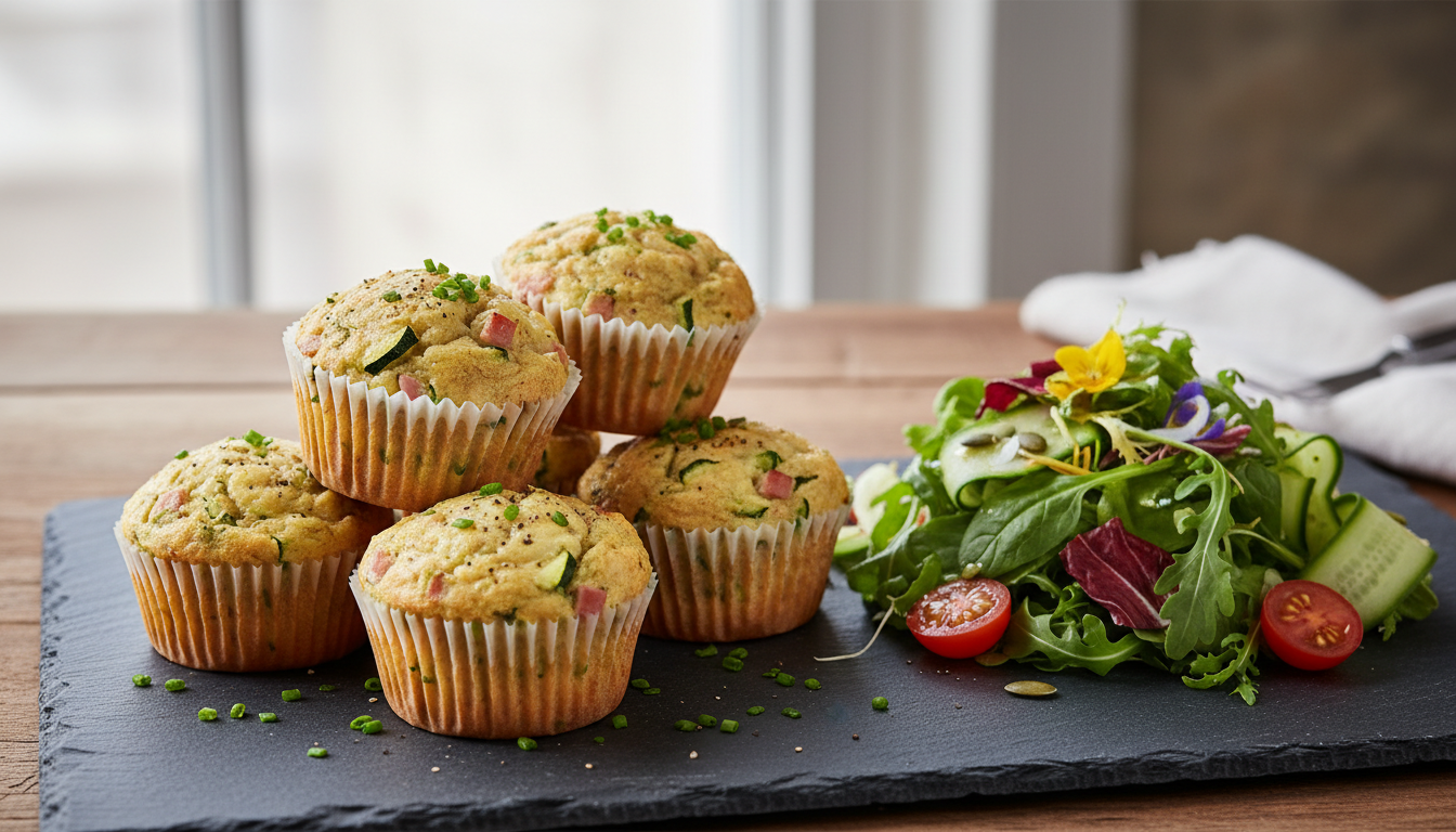 découvrez notre recette gourmande de muffins moelleux à la courgette, jambon et fromage frais, parfaits pour un encas savoureux et original.