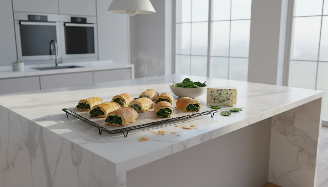 découvrez notre recette de roulé feuilleté léger aux épinards frais et roquefort fondant, un savoureux mélange parfait pour un repas gourmand et équilibré.