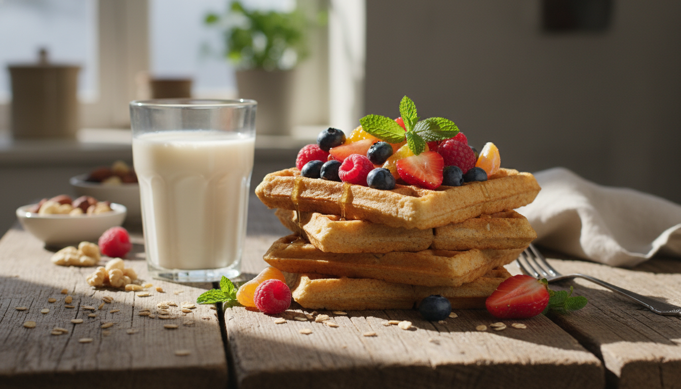 découvrez une recette simple et rapide de gaufres légères, sans sucre ni beurre, pour un plaisir gourmand et sain à partager en toute occasion.