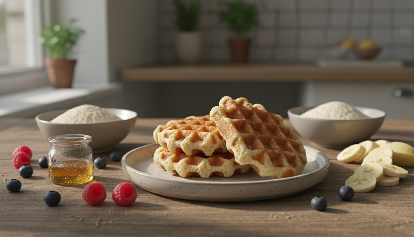 découvrez une recette simple et rapide de gaufres légères sans sucre ni beurre, parfaite pour un goûter sain et gourmand.