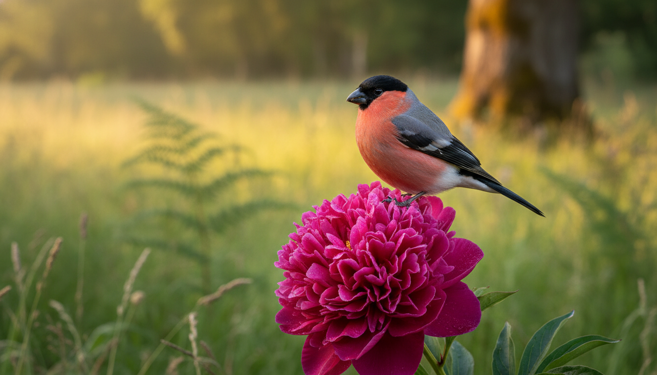 découvrez le bouvreuil pivoine, oiseau vulnérable, lors de l’inventaire faunistique à saint-firmin-des-prés. un trésor naturaliste à protéger et à mieux connaître.