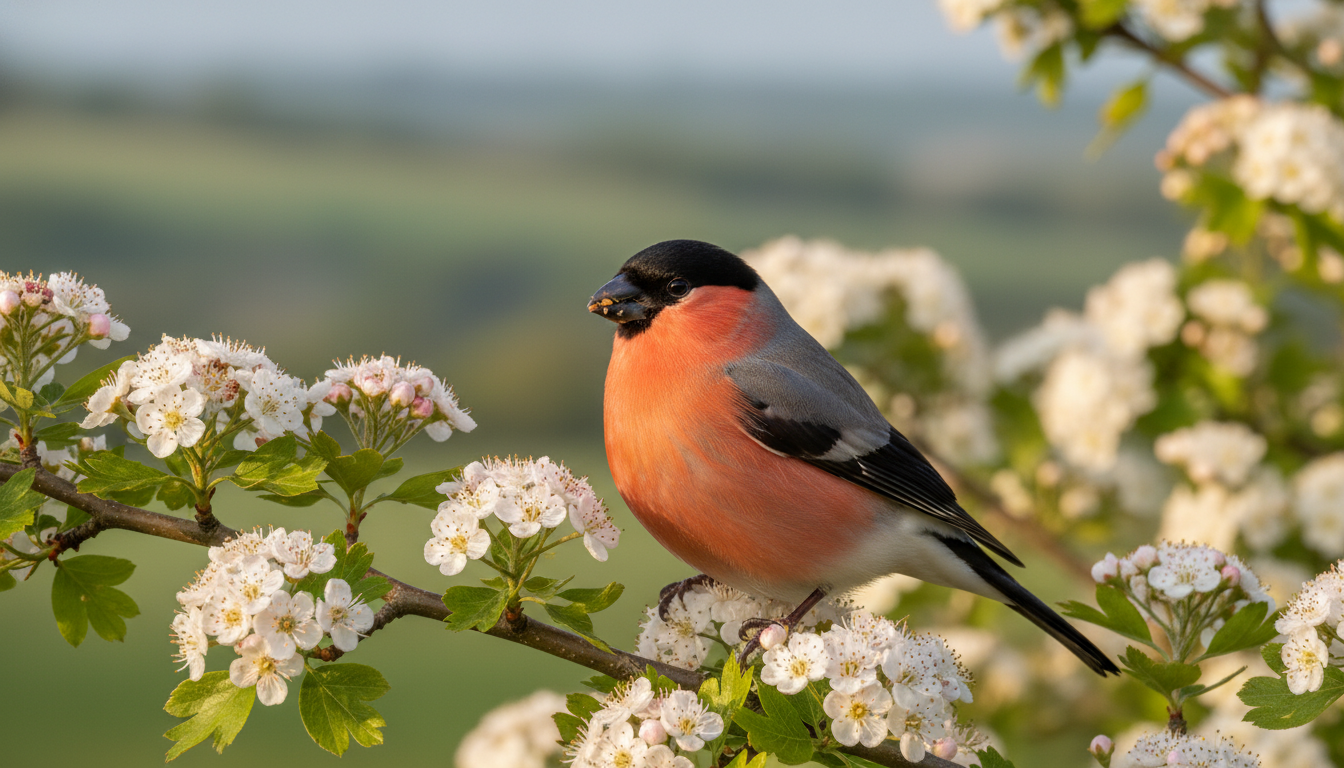 découvrez le bouvreuil pivoine, oiseau vulnérable, mis en lumière lors de l'inventaire faunistique à saint-firmin-des-prés, un véritable trésor naturaliste à protéger.