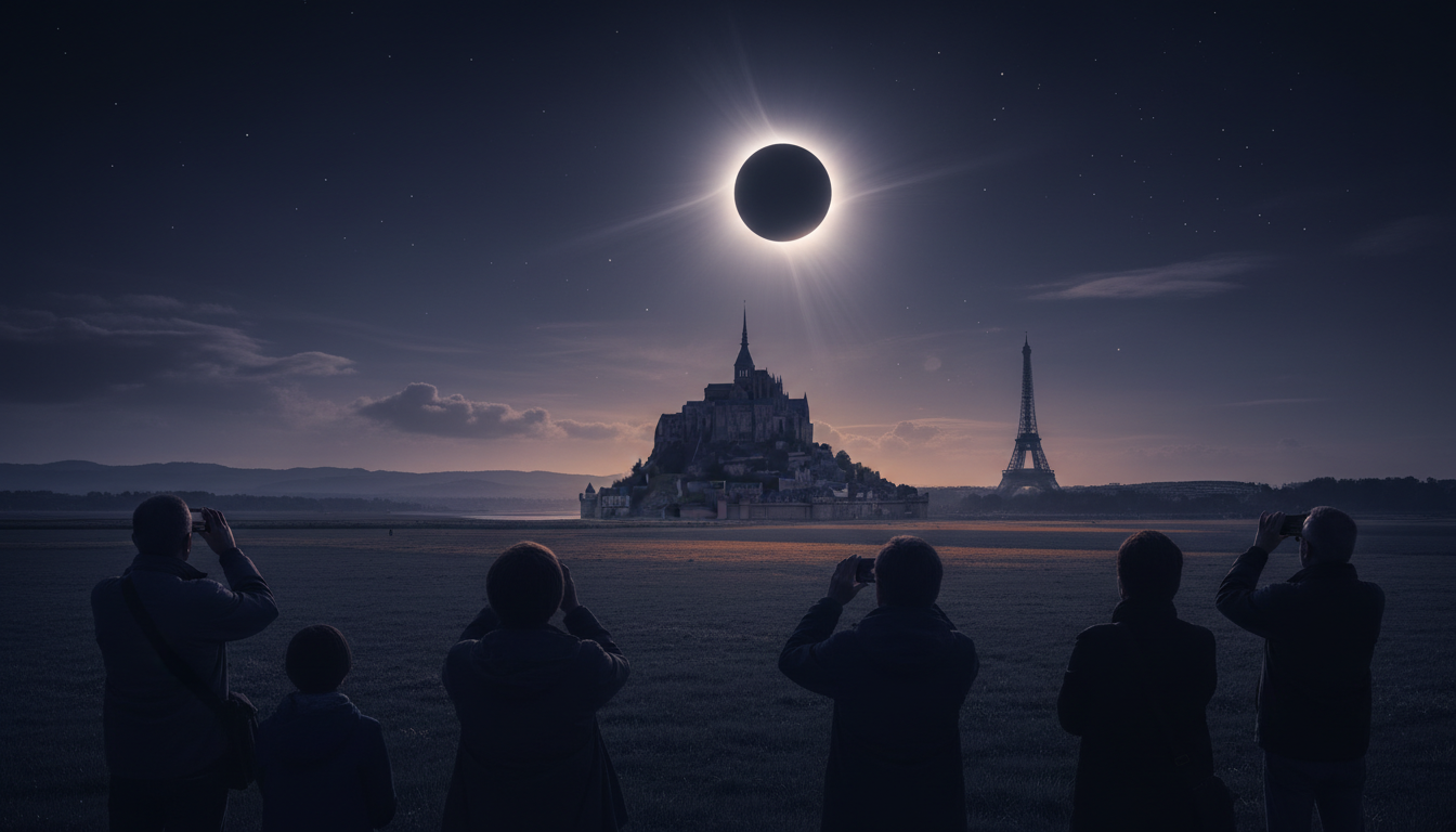 découvrez l’éclipse du siècle en france, un événement rare qui plongera le pays dans une obscurité spectaculaire. un spectacle unique à vivre absolument.
