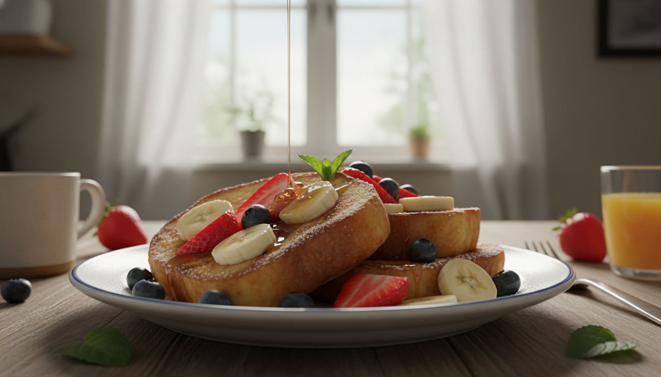 découvrez notre recette de pain perdu léger aux fruits frais, idéale pour un petit déjeuner detox, sain et gourmand qui ravira vos papilles.