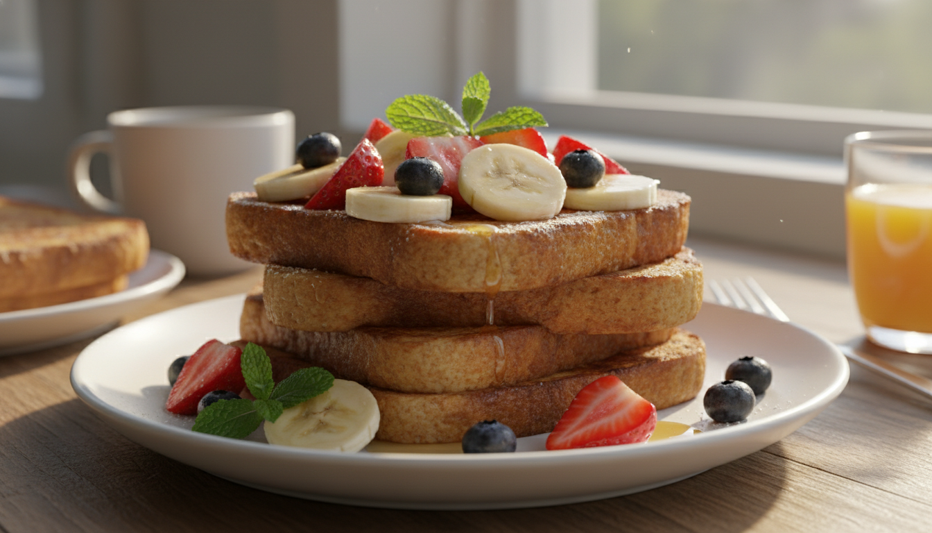 découvrez notre recette de pain perdu léger aux fruits frais, idéale pour un petit déjeuner détox et gourmand qui allie plaisir et bien-être.