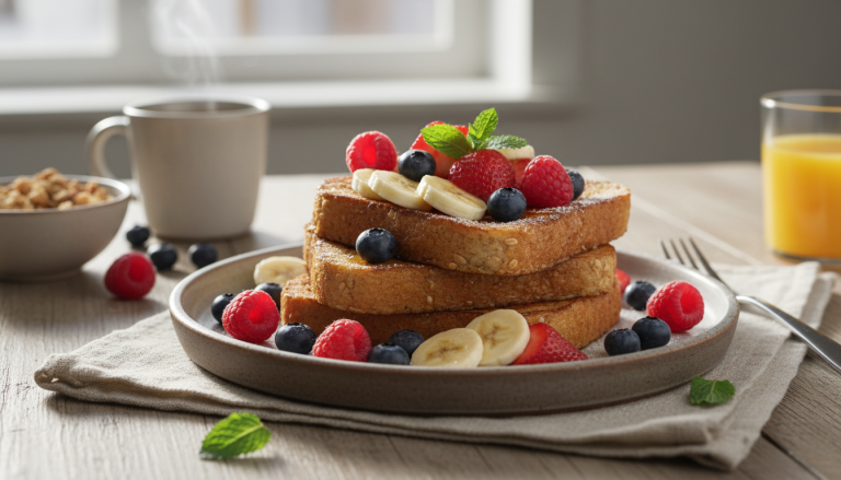 découvrez notre recette de pain perdu léger aux fruits frais, idéale pour un petit déjeuner détox et gourmand, alliant saveurs délicates et bienfaits nutritionnels.
