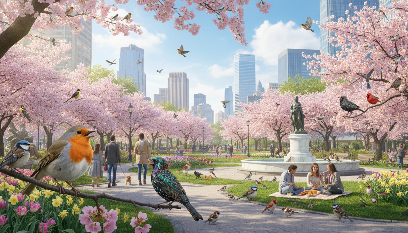 découvrez pourquoi la présence des oiseaux en milieu urbain augmente au printemps et comment ces changements impactent la biodiversité en ville.