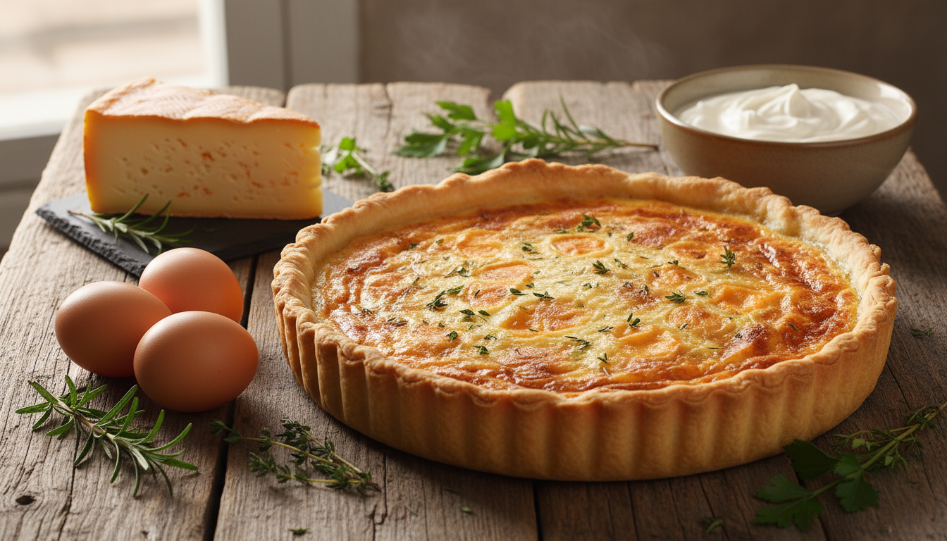 découvrez la quiche au maroilles, une recette authentique et savoureuse qui sublime vos repas avec son parfum unique et généreux.