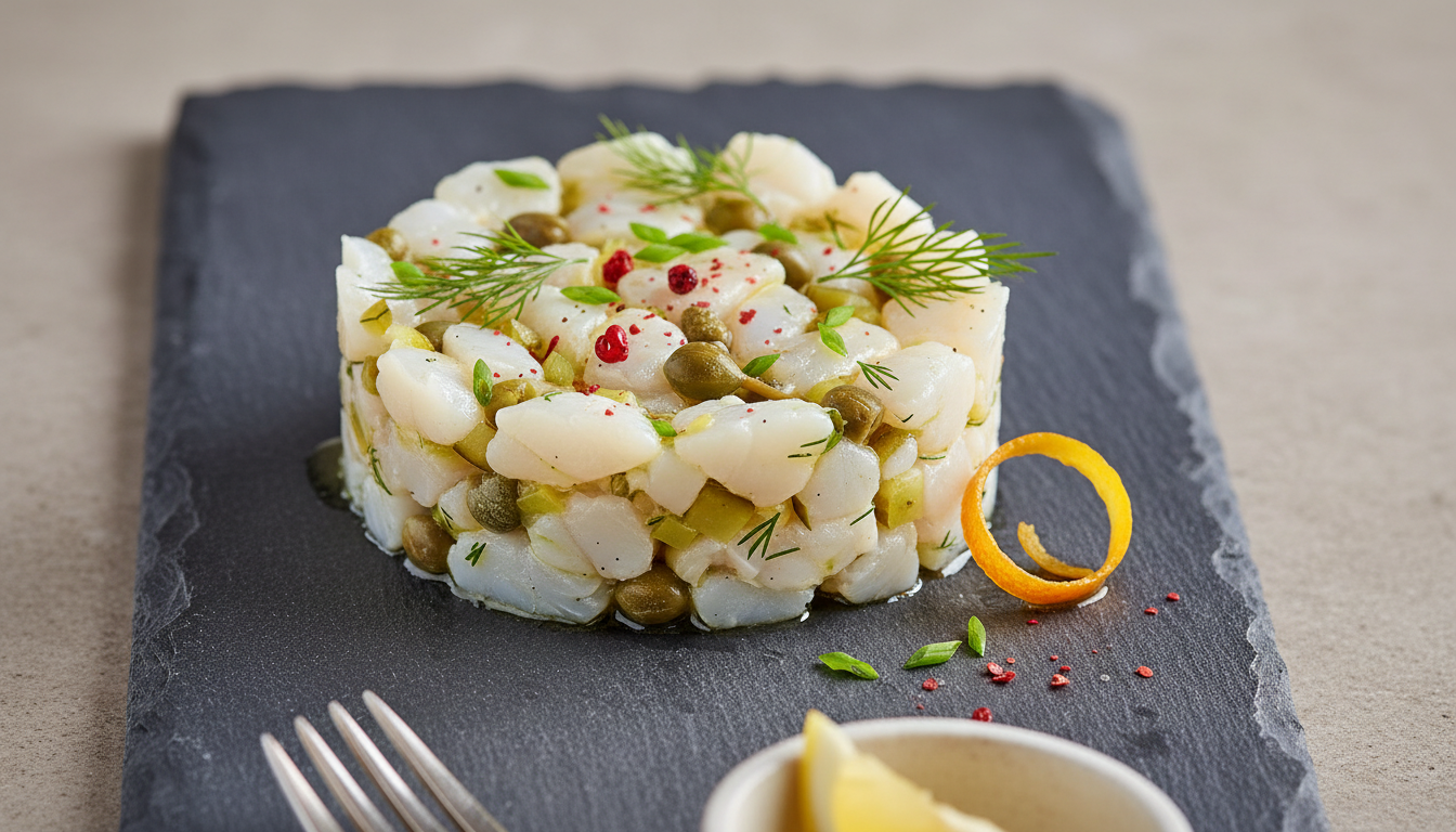 découvrez une recette conviviale et fraîche de tartare de poisson blanc aux câpres, parfaite pour partager un moment gourmand entre amis.