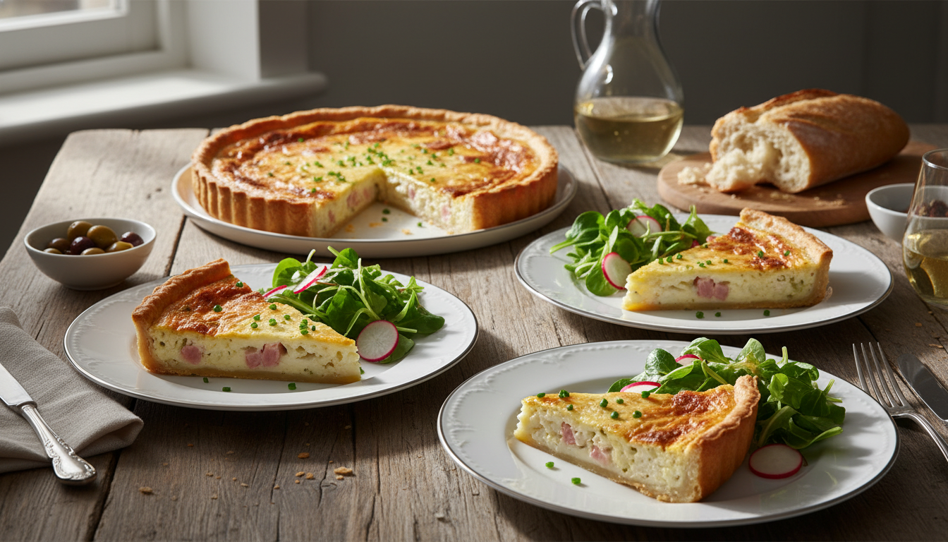 découvrez une recette gourmande et légère de tarte au chou-fleur, jambon et une délicate touche de muscade, idéale pour un repas savoureux et équilibré.