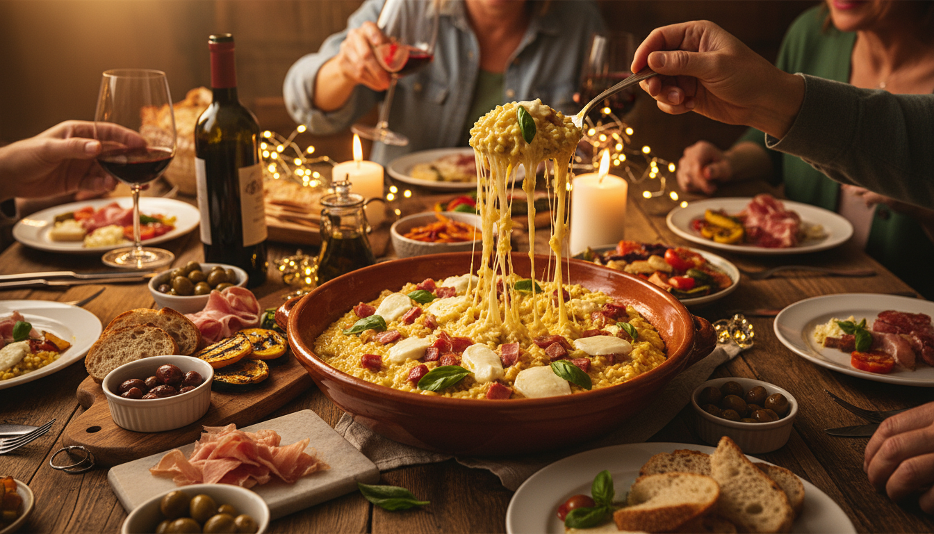 découvrez notre recette simple et savoureuse de risotto fondant au jambon et mozzarella, parfaite pour un repas gourmand et rapide à préparer.