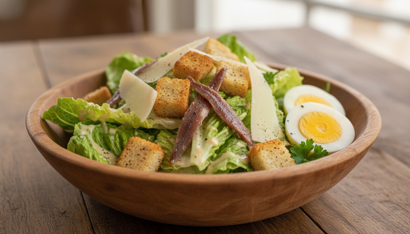 savourez la salade césar classique : une recette intemporelle alliant saveurs fraîches et tradition culinaire, idéale pour toutes vos occasions.