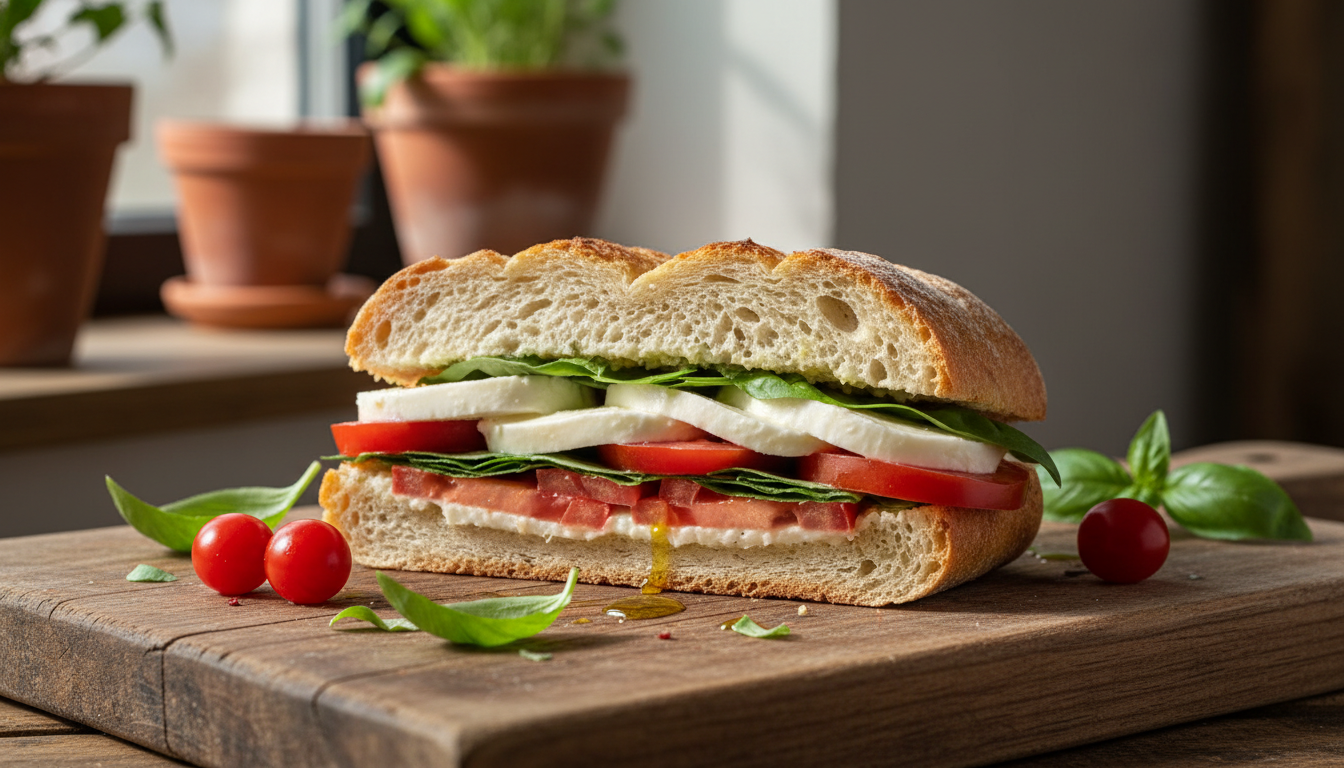 découvrez notre recette légère et minceur du sandwich fraîcheur tomate mozzarella, idéale pour un repas sain et savoureux.