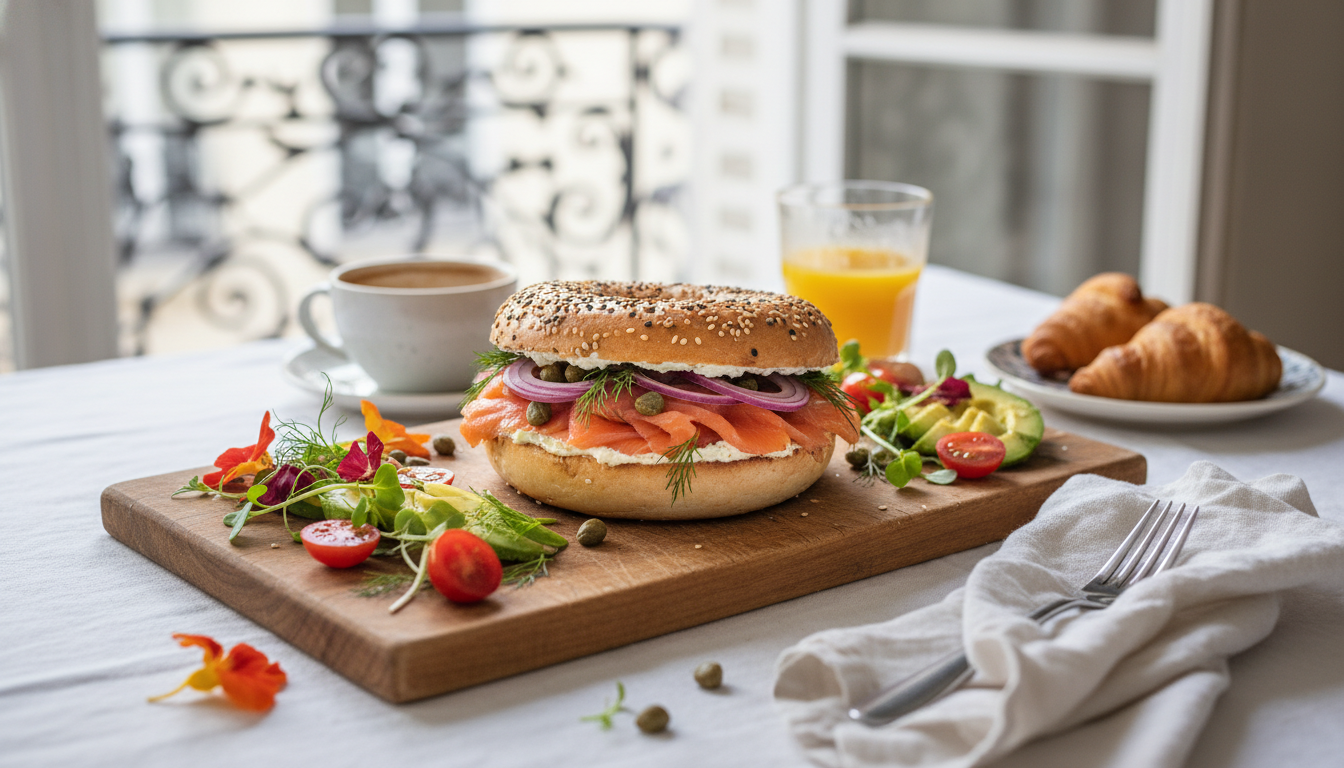 découvrez la recette incontournable du bagel gourmand au poulet, avocat crémeux et fromage de chèvre, une explosion de saveurs à savourer sans attendre.