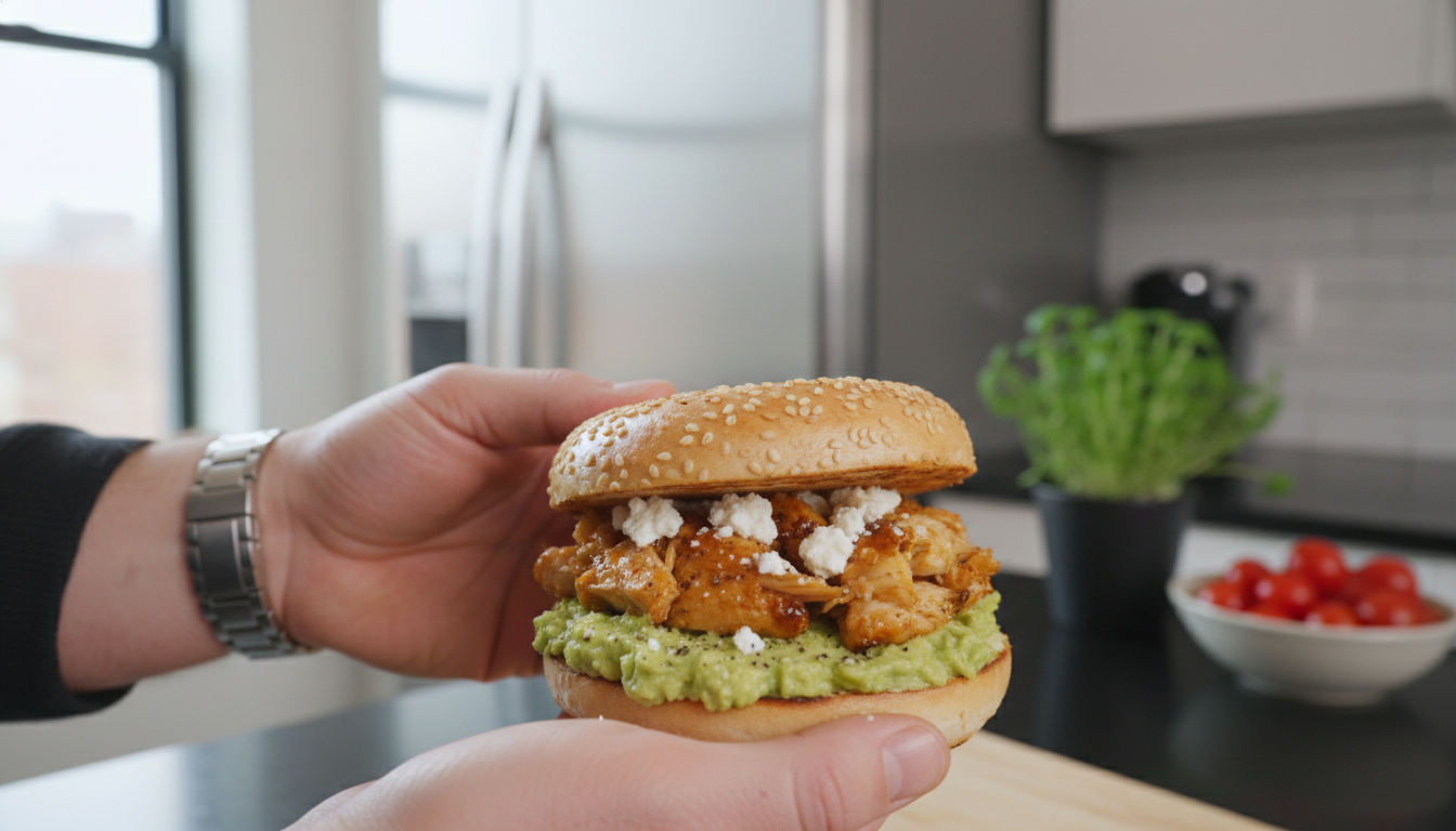découvrez la recette incontournable du bagel gourmand au poulet, avocat crémeux et fromage de chèvre, une alliance parfaite de saveurs pour un repas délicieux et original.