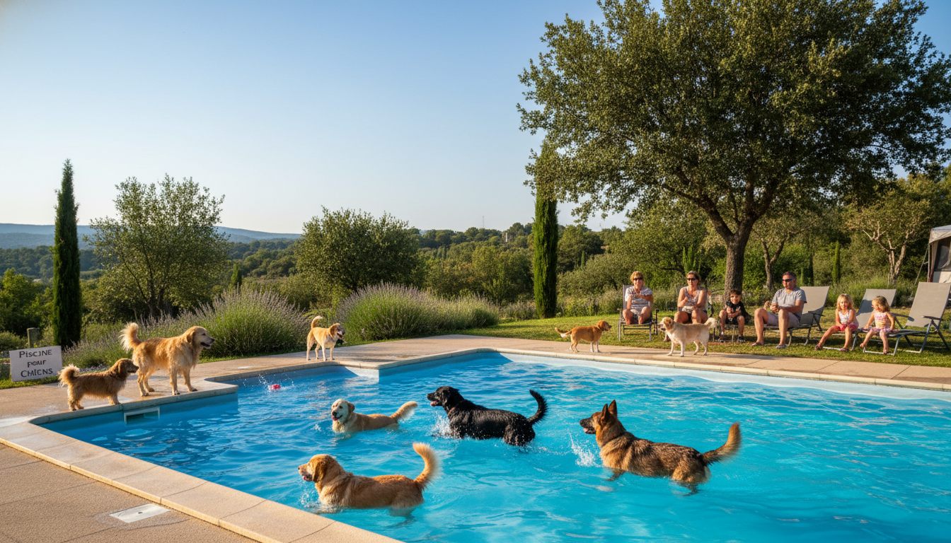 un camping de l'aude fait preuve de solidarité animale en ouvrant sa piscine aux chiens pour un été rafraîchissant et convivial, offrant ainsi un moment de détente unique pour les animaux et leurs propriétaires.
