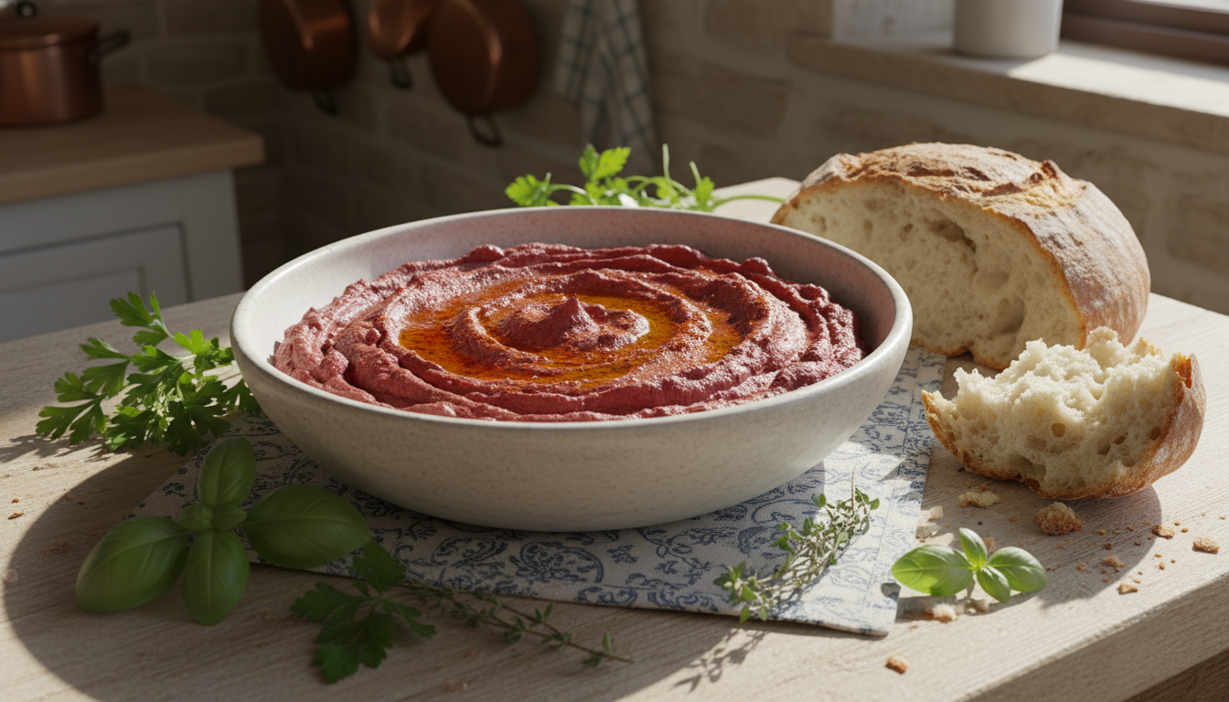 découvrez notre velouté de poivrons et thon, onctueusement lié au fromage frais, pour une recette savoureuse et légère, idéale en entrée ou plat principal.