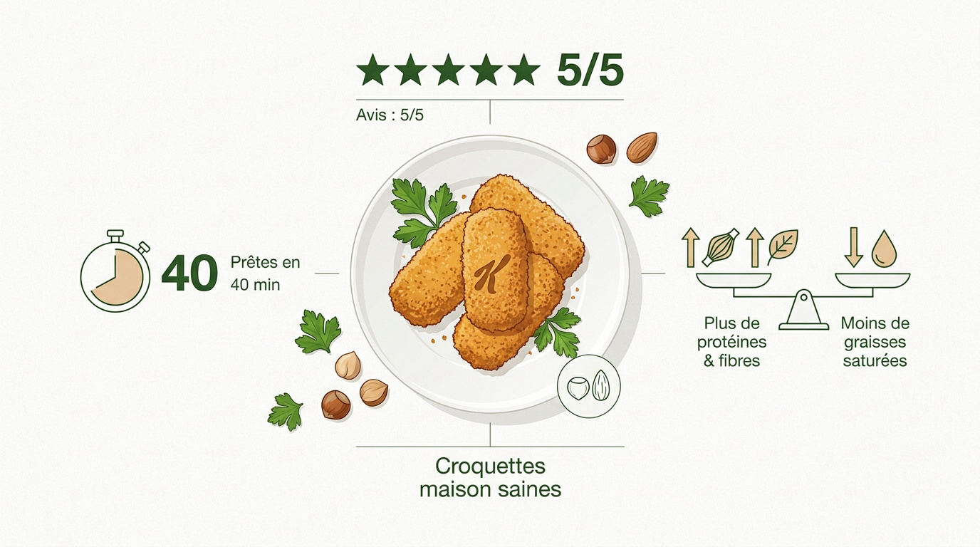 Croquettes de poulet croustillantes aux éclats de noisettes et amandes