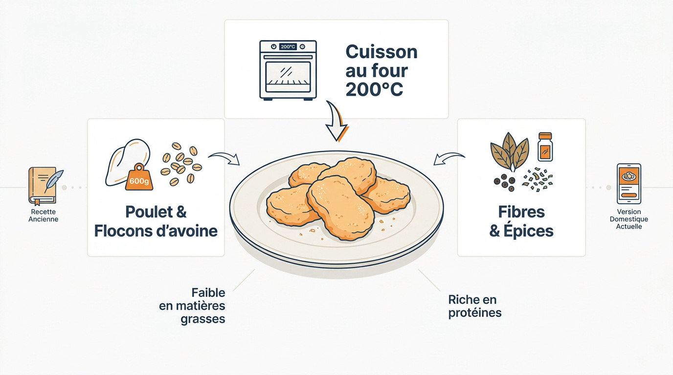 Nuggets de poulet maison croustillants servis avec une sauce