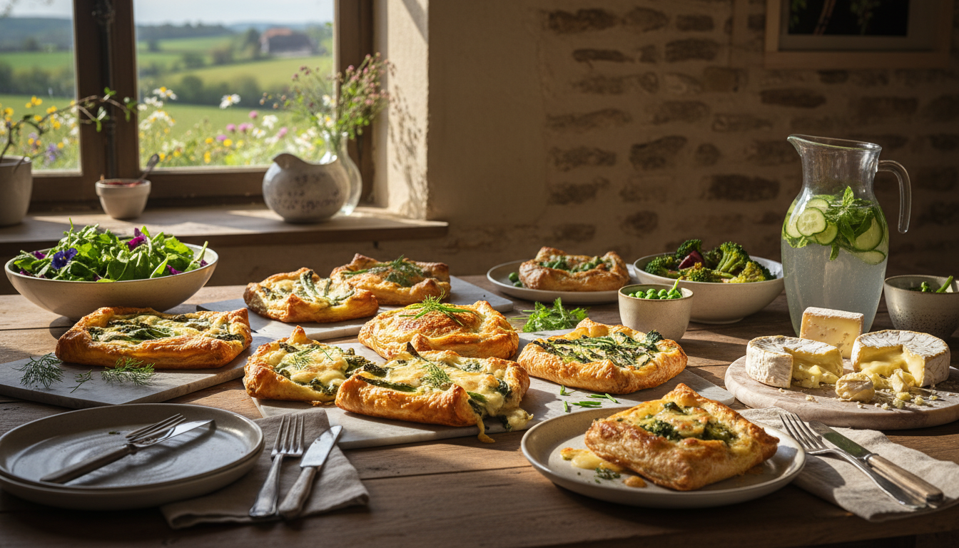 découvrez nos recettes faciles de feuilletés salés, idéales pour savourer la fraîcheur et les saveurs du printemps en toute simplicité.